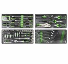 JBM Verktøysett i metallkabinett - 143 deler thumbnail