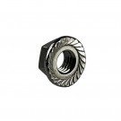 Flensmutter M4 A4 Syrefast DIN 6923 (med låsetenner) thumbnail