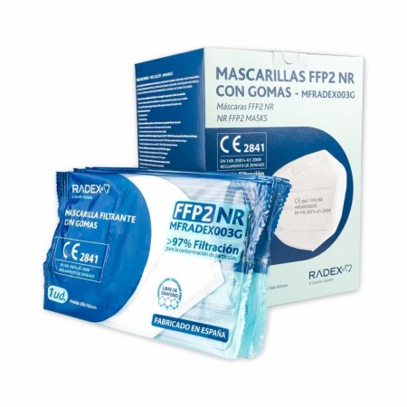 Radex FFP2 Støvmaske uten ventil - Hvit - 25 stk.