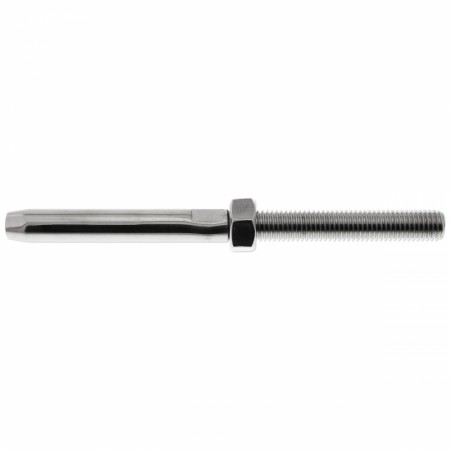 Wireterminal med gjenger M6 (3mm) Venstregjenget A4 Syrefast M-8320