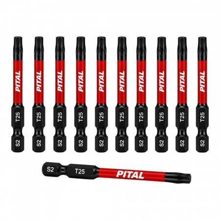 Pital Bits 50mm Torx T25 - 10 stk.