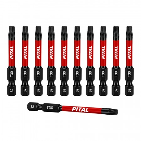 Pital Bits 50mm Torx T30 - 10 stk.