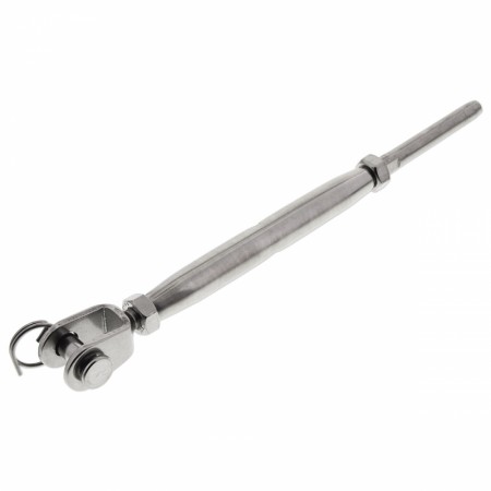 Strekkfisk gaffel/wirefeste (4mm) M8 A4 Syrefast M-8275