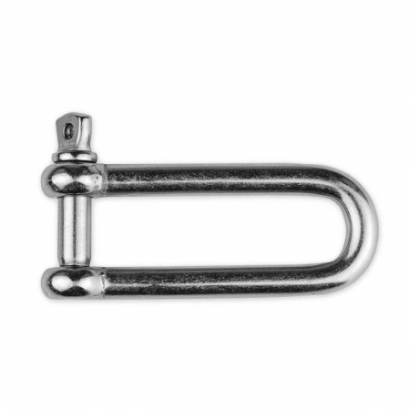 Sjakkel 8mm (D-formet, lang) A4 Syrefast M-8259