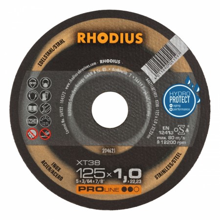 Rhodius XT38 kappeskive 125 × 1,0 mm