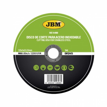 JBM Kappeskive 125x1,0mm for rustfritt stål (T41 INOX)