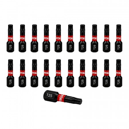 Pital Bits 25mm Torx T25 - 20 stk.