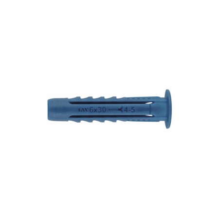 Index Universalplugg, bred krage 6x30mm Nylon - 100 stk.