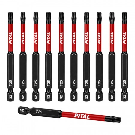 Pital Bits 75mm Torx T25 - 10 stk.