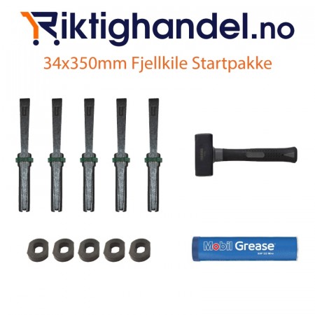 Fjellkile 34x350mm Startpakke