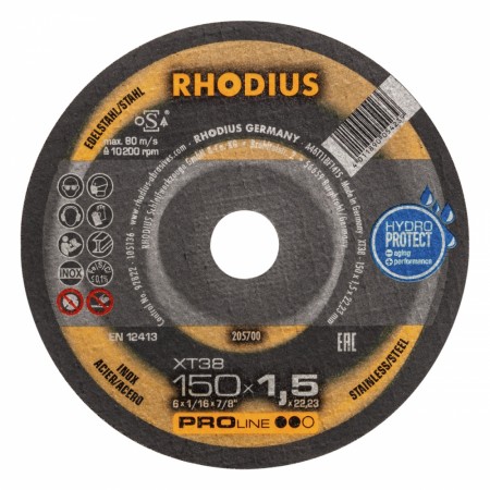 Rhodius XT38 kappeskive 150 × 1,5 mm