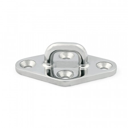 Pad Eye, diamantformet 100mm A4 Syrefast