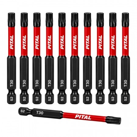 Pital Bits 75mm Torx T30 - 10 stk.