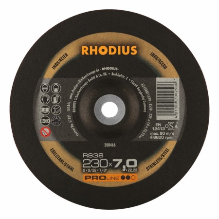 Rhodius RS38 slipeskive 230 × 7,0 mm