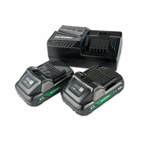 Hikoki Batteripakke med 2x 18V batterier (4.0Ah) og 18V lader