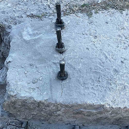 Deling av stein med fjellkiler fra Riktighandel.no