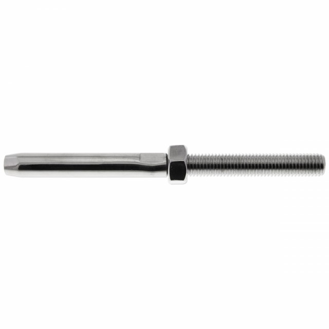 Wireterminal med gjenger M6 (3mm) Venstregjenget A4 Syrefast M-8320