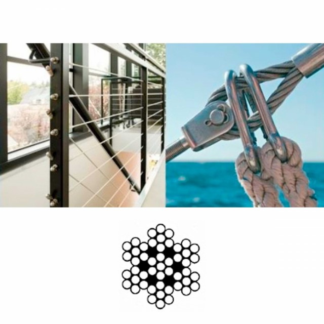 Wire 4mm 7x7 A4 Syrefast DIN 3055 - 250m