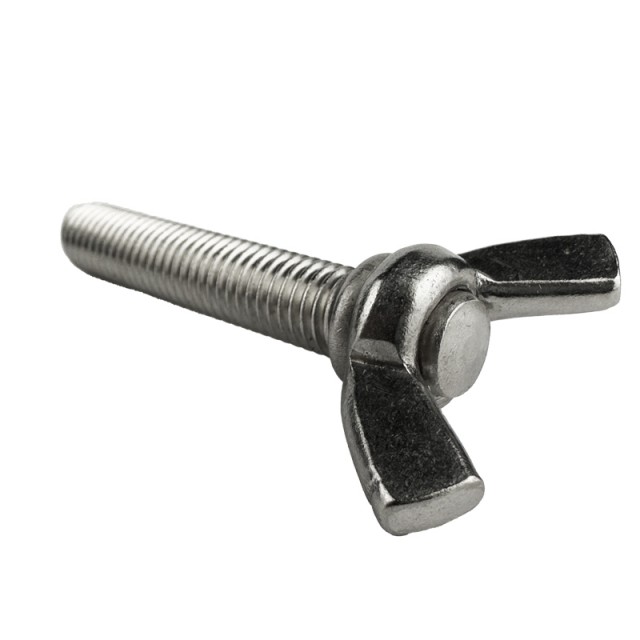 Vingeskrue M12x50mm A4 Syrefast DIN 316 (Amerikansk type)