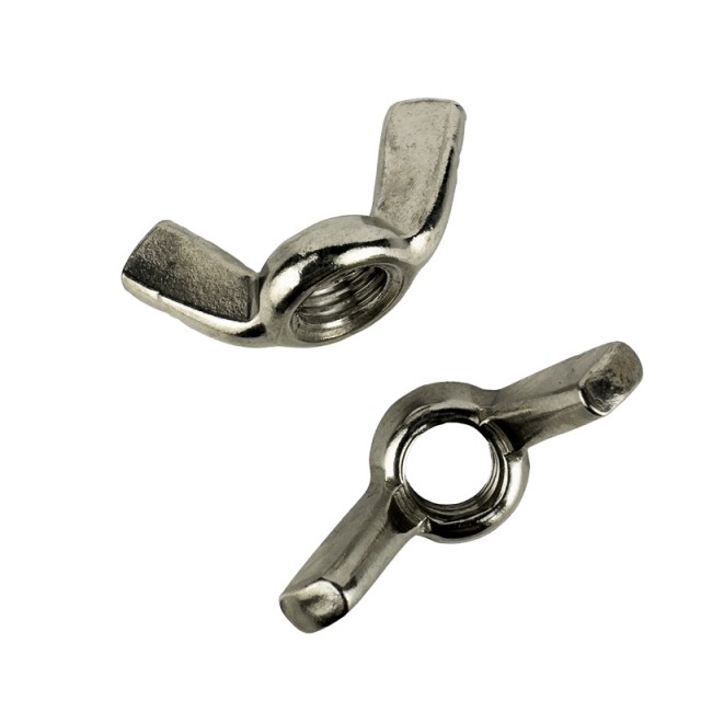 Vingemutter M10 A4 Syrefast DIN 315 (Amerikansk type)