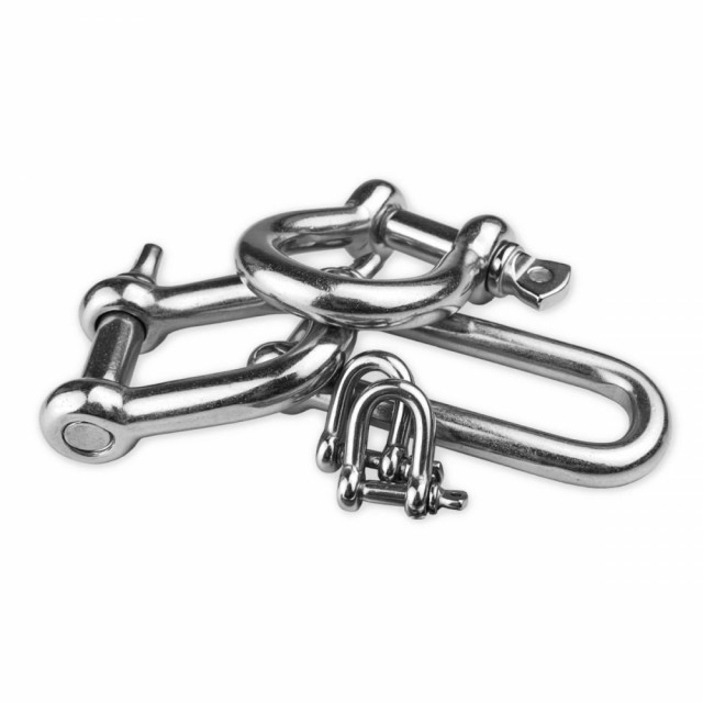 Sjakkel 10mm (D-formet) A4 Syrefast M-8258