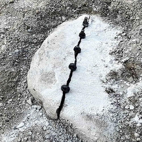 Deling av stein med fjellkiler fra Riktighandel.no