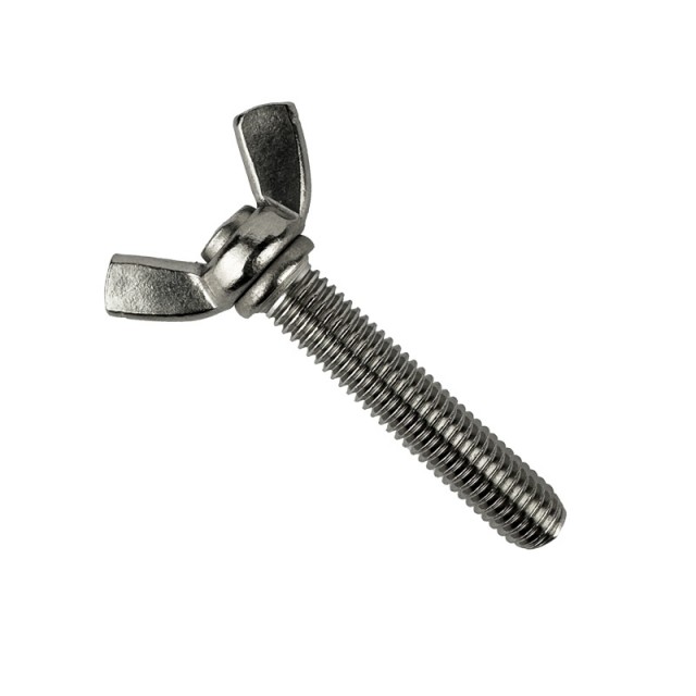 Vingeskrue M5x40mm A4 Syrefast DIN 316 (Amerikansk type)