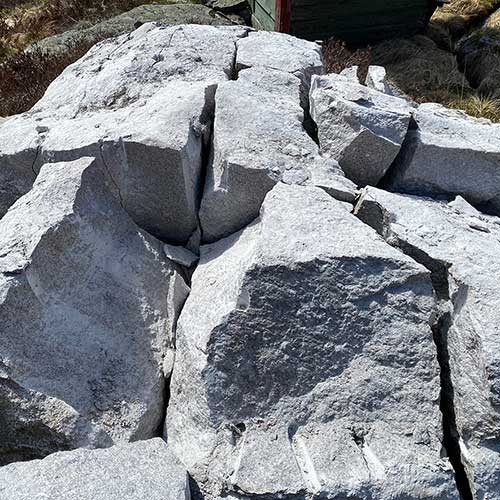 Deling av stein med fjellkiler fra Riktighandel.no