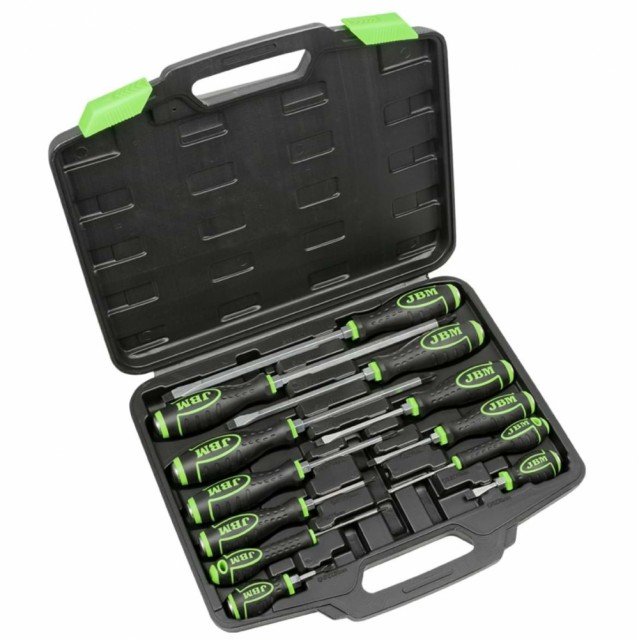 JBM Gjennomgående skrutrekkersett - 12 deler