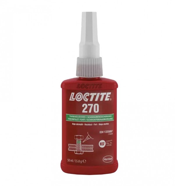 Loctite 270 Gjengesikring (sterk) - 50ml