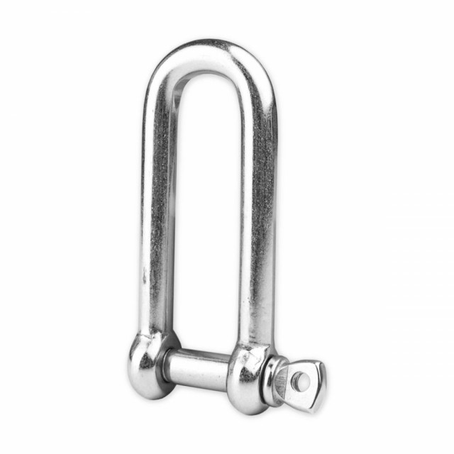 Sjakkel 4mm (D-formet, lang) A4 Syrefast M-8259