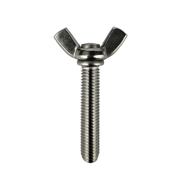 Vingeskrue M5x40mm A4 Syrefast DIN 316 (Amerikansk type)