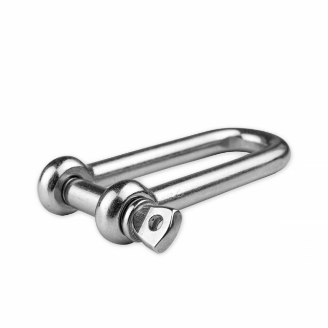 Sjakkel 12mm (D-formet, lang) A4 Syrefast M-8259