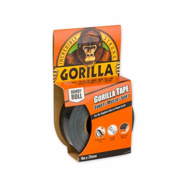 Gorilla Tape Handy Roll - 9m, 25mm