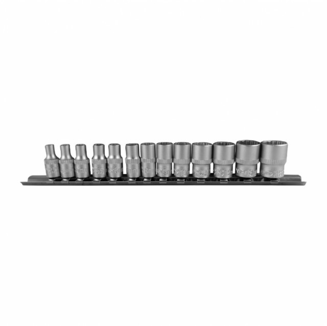 JBM Sett med 12-kantpiper 1/4″ - 13 deler