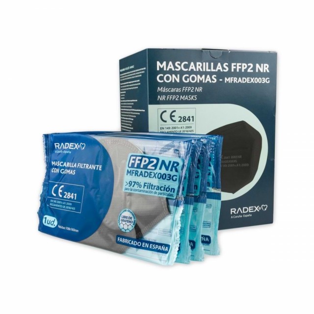 Radex FFP2 Støvmaske uten ventil - Sort