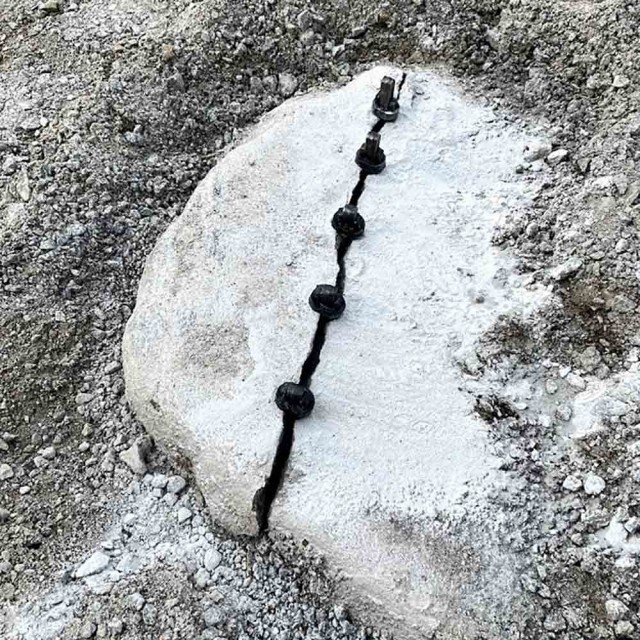 Deling av stein med fjellkiler fra Riktighandel.no