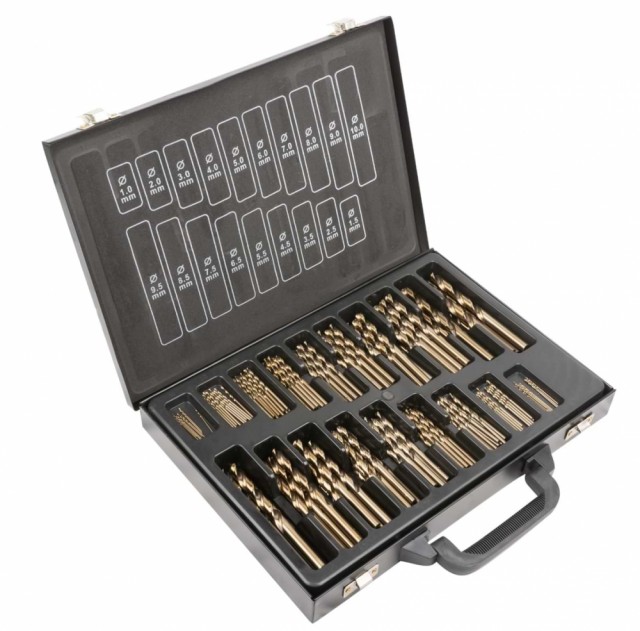 JBM Metallborsett 1-10mm HSS-Co5 kobolt - 170 deler