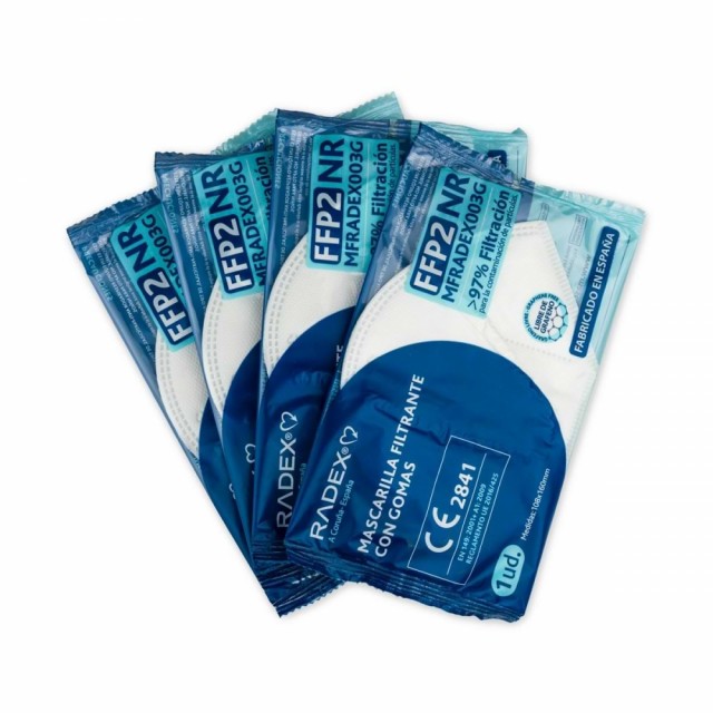 Radex FFP2 Støvmaske uten ventil - Hvit - 25 stk.