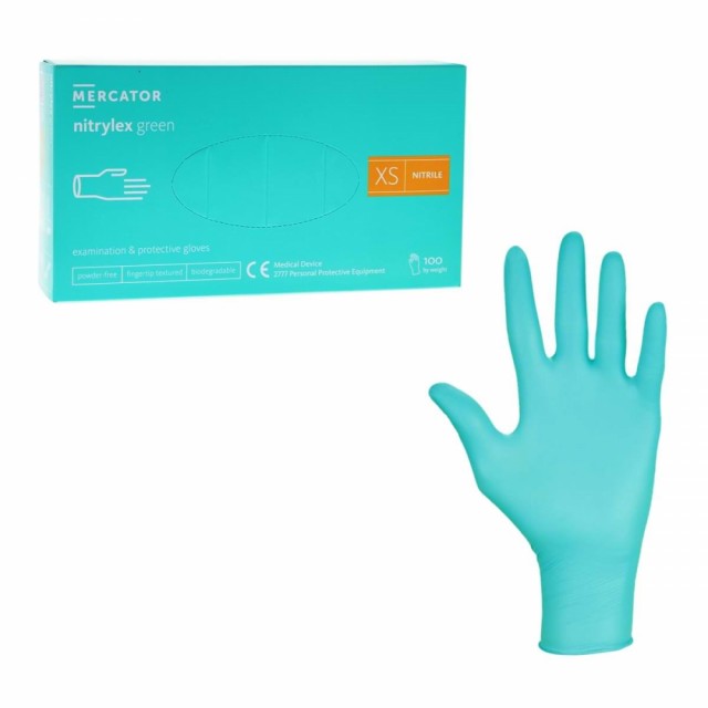 Engangshansker Nitrilhansker Grønn BIO