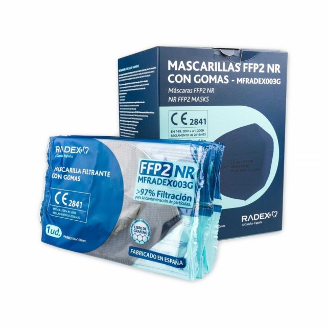 Radex FFP2 Støvmaske uten ventil - Blå