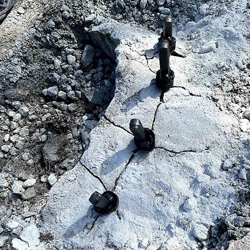 Deling av stein med fjellkiler fra Riktighandel.no