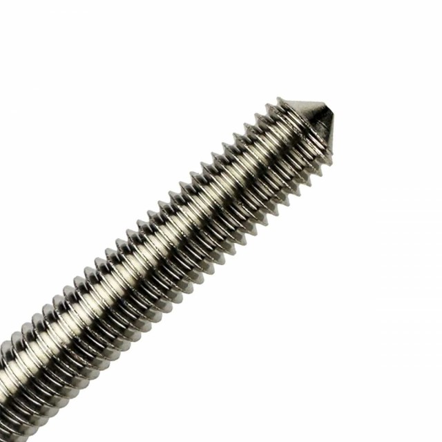 Settskrue med spiss M12x20mm Innvendig sekskant A4 Syrefast DIN 914