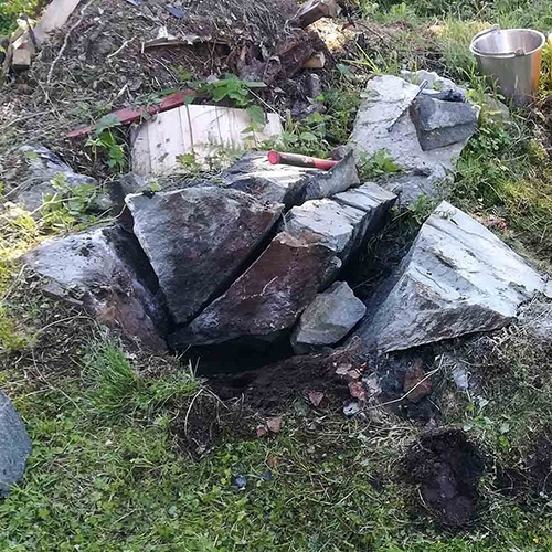 Deling av stein med fjellkiler fra Riktighandel.no