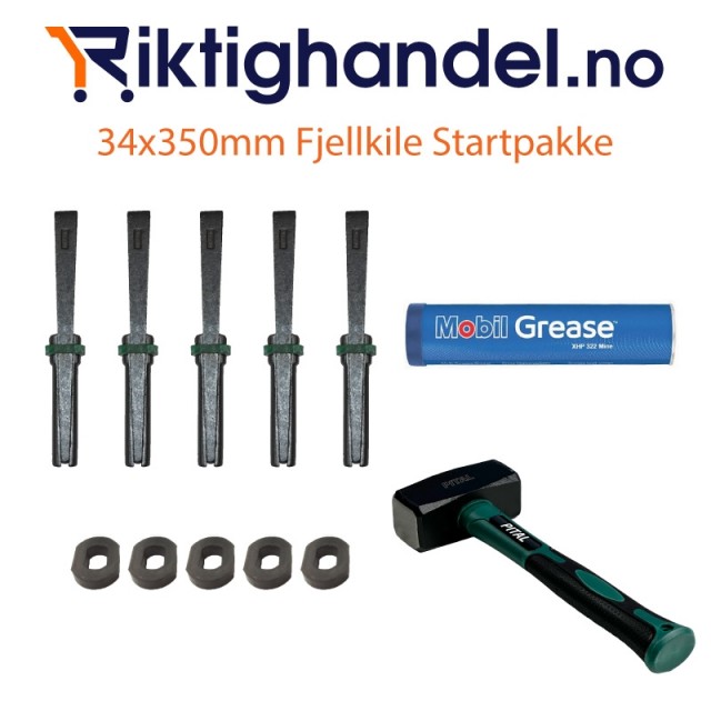 Fjellkile 34x350mm Startpakke