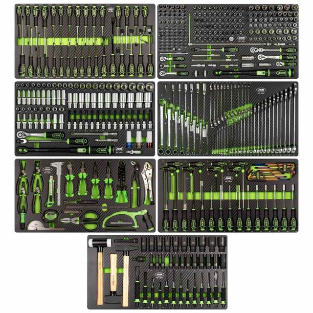 JBM Verktøyvogn XL med 8 skuffer - 468 deler