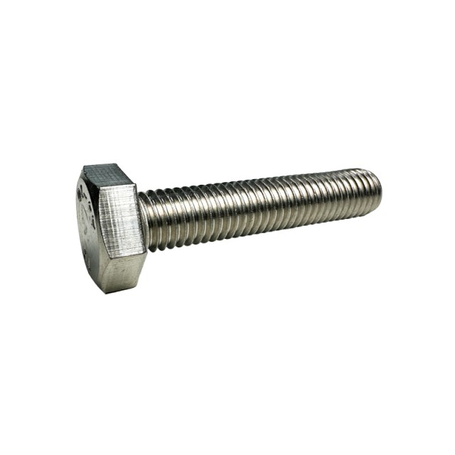 Sekskantskrue M3x25mm A4 Syrefast Helgjenget DIN 933