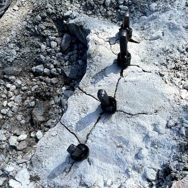 Deling av stein med fjellkiler fra Riktighandel.no