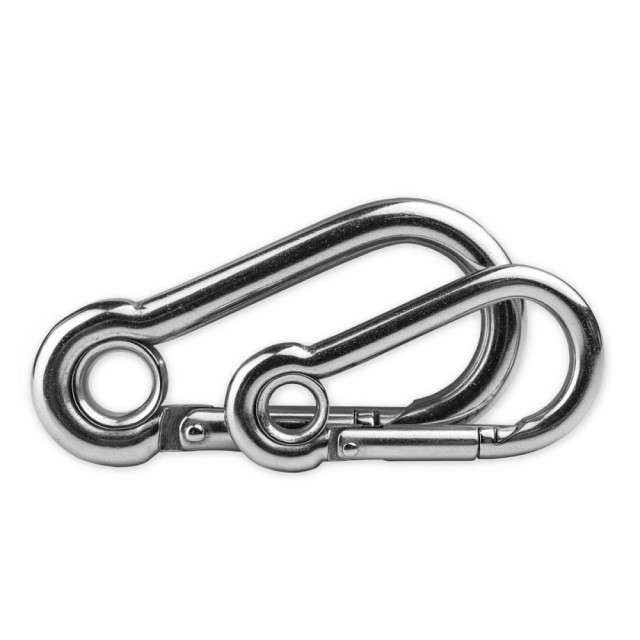 Karabinkrok med øye 4x40mm A4 Syrefast M-8250