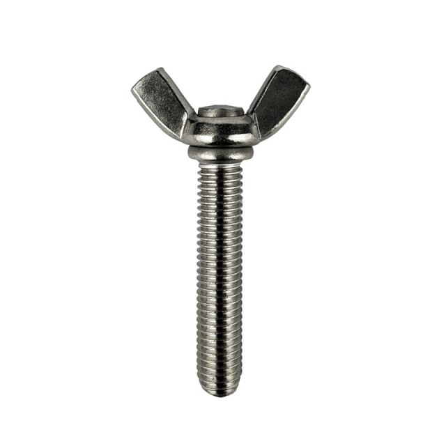 Vingeskrue M3x16mm A4 Syrefast DIN 316 (Amerikansk type)